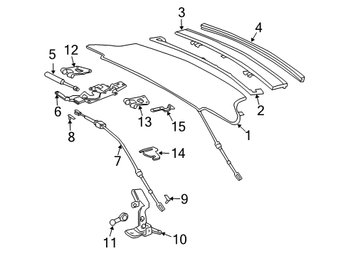 Strut Cylinder Diagram for 230-790-00-79