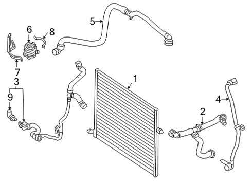 2022 Mercedes-Benz E350 Intercooler Diagram 2