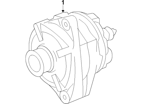 2017 Mercedes-Benz G63 AMG Alternator Diagram 1