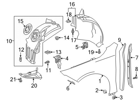 Rear Cover Diagram for 177-889-00-00