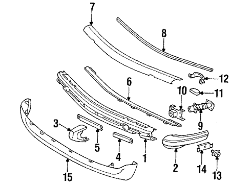 Energy Absorber Mount Bracket Diagram for 116-880-06-61