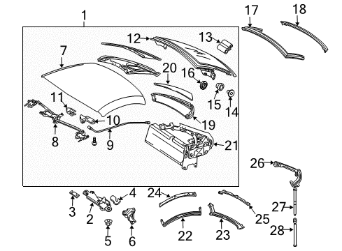 Hardtop Diagram for 171-790-13-40-5359