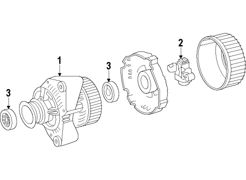 2008 Mercedes-Benz SL600 Alternator Diagram 1