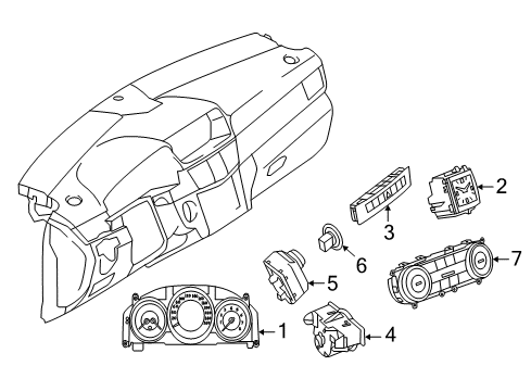 2015 Mercedes-Benz CLS400 Switches Diagram 1