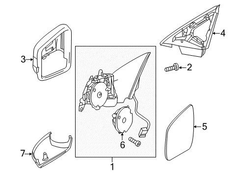 2012 Mercedes-Benz C63 AMG Mirrors, Electrical Diagram 1