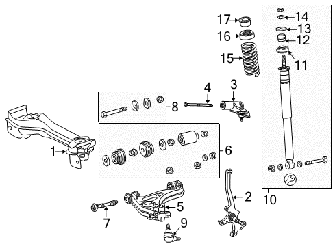 Shock Absorber Diagram for 170-320-03-30