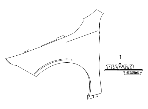 2020 Mercedes-Benz A35 AMG Exterior Trim - Fender