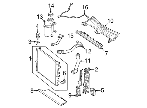 Radiator Diagram for 099-500-45-02