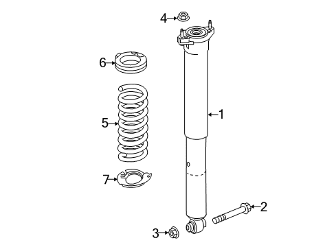 2018 Mercedes-Benz GLC63 AMG Shocks & Components - Rear Diagram 3