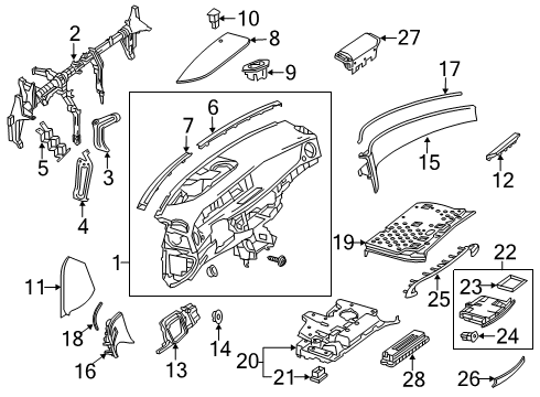 Trim Molding Diagram for 217-680-01-01