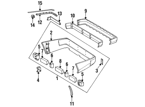 Energy Absorber Diagram for 124-885-13-37