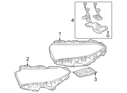 2023 Mercedes-Benz EQB 350 Headlamp Components  Diagram