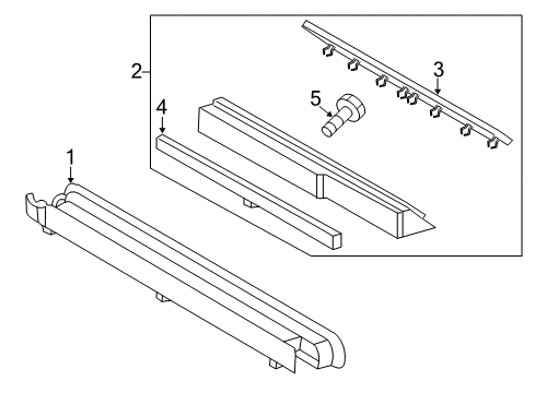 2003 Mercedes-Benz CLK320 High Mount Lamps Diagram 1