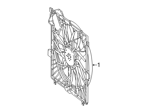 2020 Mercedes-Benz G63 AMG Cooling System, Radiator, Water Pump, Cooling Fan Diagram 1