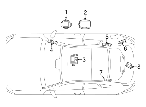 2021 Mercedes-Benz AMG GT 43 Antenna & Radio Diagram