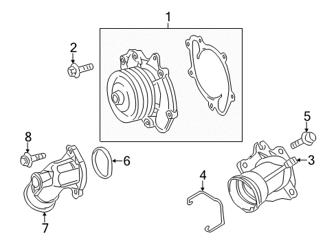 2012 Mercedes-Benz Sprinter 2500 Water Pump Diagram