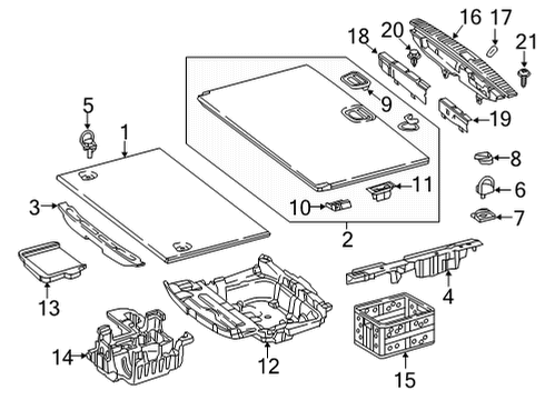 2023 Mercedes-Benz E450 Interior Trim - Rear Body Diagram 5