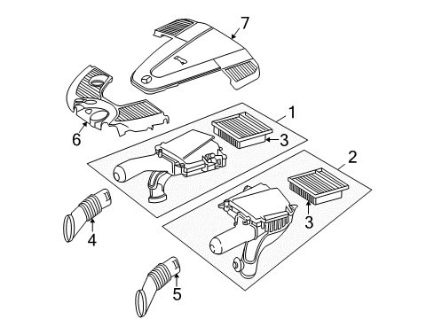 2004 Mercedes-Benz SL600 Filters Diagram 1