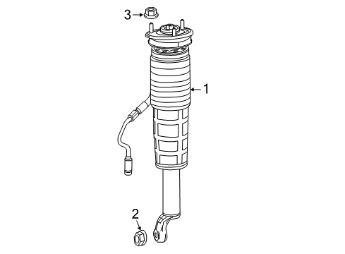 2015 Mercedes-Benz S550 Shocks & Components - Front Diagram 2