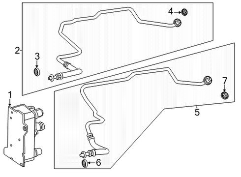 2022 Mercedes-Benz GLS450 Trans Oil Cooler Diagram