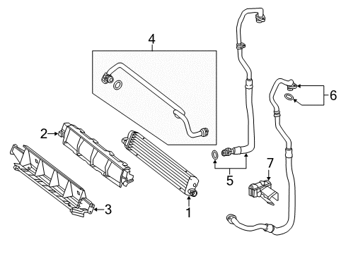 2016 Mercedes-Benz S550 Oil Cooler Diagram