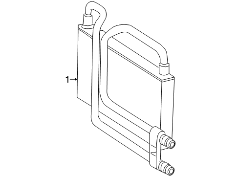 2010 Mercedes-Benz CL600 Power Steering Oil Cooler Diagram