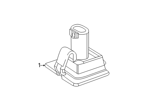 2016 Mercedes-Benz S550 License Lamps Diagram 1