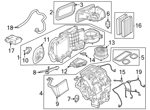 Evaporator Assembly Diagram for 297-835-18-00