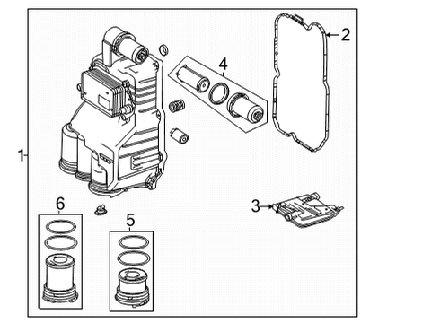 2021 Mercedes-Benz GLA35 AMG Case & Related Parts Diagram