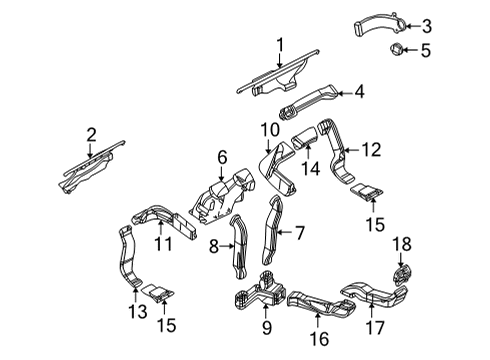 2009 Mercedes-Benz G55 AMG Ducts Diagram