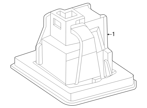 2023 Mercedes-Benz GLC300 License Lamps Diagram 1