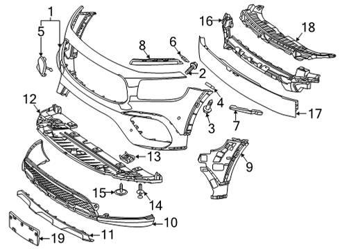 2022 Mercedes-Benz GLB250 Bumper & Components - Front