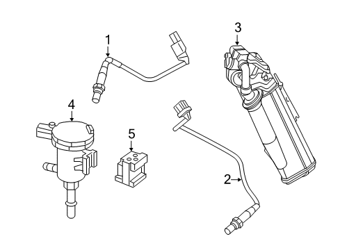 2019 Mercedes-Benz GLE43 AMG Emission Components Diagram 1