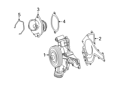 2010 Mercedes-Benz S400 Water Pump Diagram