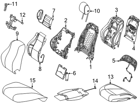 2024 Mercedes-Benz GLS450 Front Seat Components