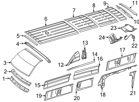 2022 Mercedes-Benz Sprinter 3500XD Roof & Components