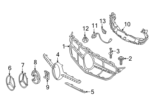 Finish Molding Diagram for 205-888-03-73