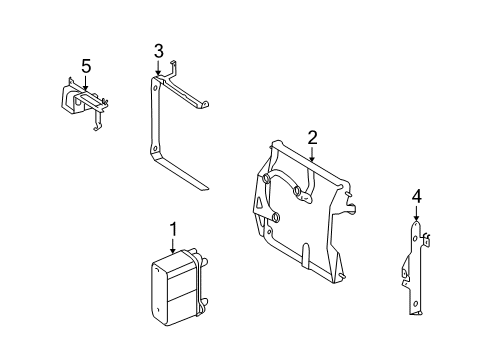 Oil Cooler Diagram for 164-500-14-00