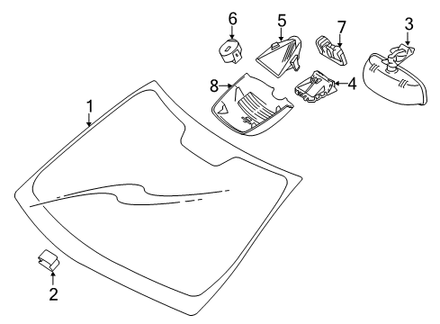 Windshield Diagram for 207-670-28-00