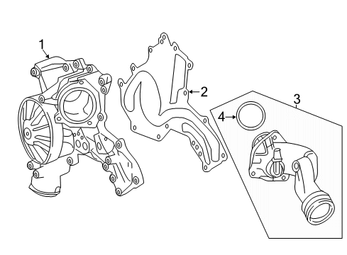 2017 Mercedes-Benz G63 AMG Water Pump