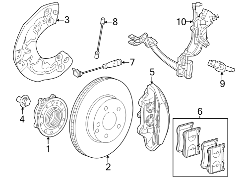 Brake Pads Diagram for 000-420-07-06