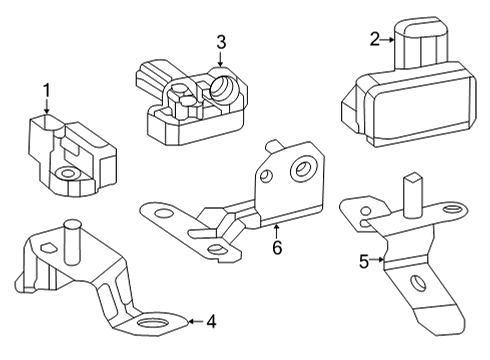 Sending Unit Mount Bracket Diagram for 167-327-00-40