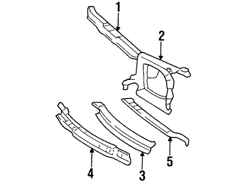 1985 Mercedes-Benz 300TD Radiator Support