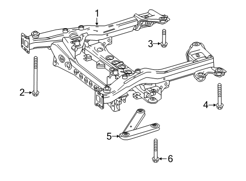 2018 Mercedes-Benz Metris Suspension Mounting - Front Diagram