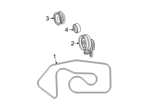 2002 Mercedes-Benz S600 Belts & Pulleys, Cooling Diagram