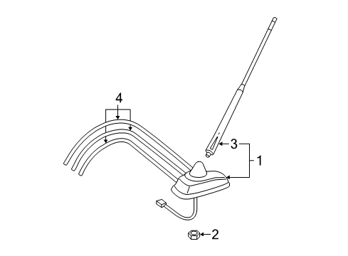 2014 Mercedes-Benz Sprinter 3500 Antenna & Radio