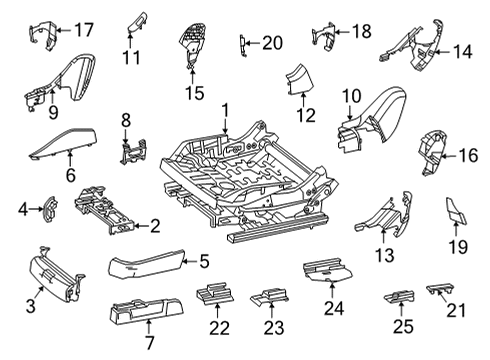 Adjust Cover Bracket Diagram for 223-911-07-00