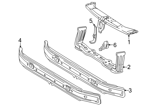 1999 Mercedes-Benz E430 Radiator Support