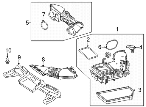 Air Inlet Hose Diagram for 254-094-12-00