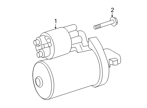 2023 Mercedes-Benz Metris Starter Diagram 1